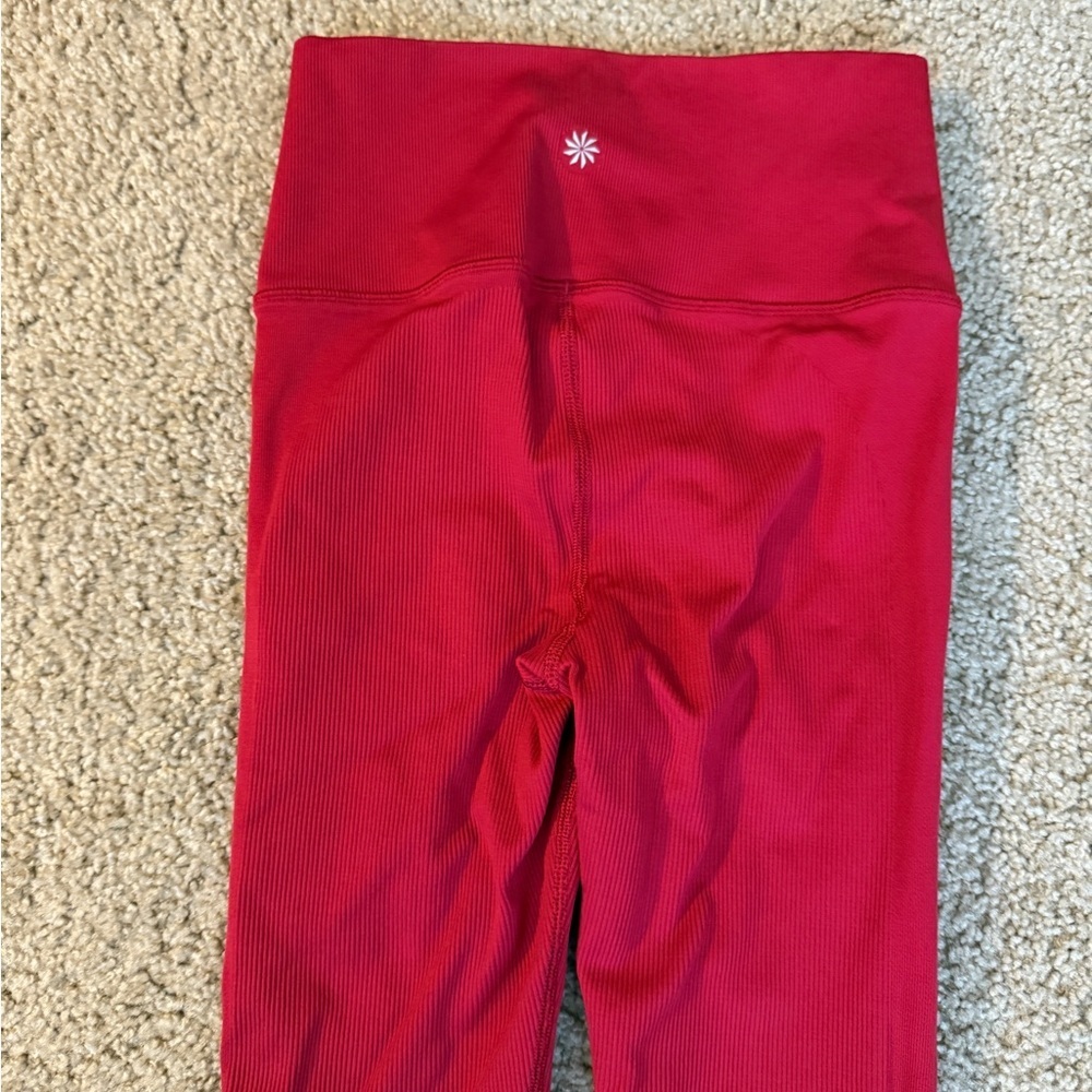 Athleta Bright Red High-Rise Active Leggings😎 - Picture 3 of 7